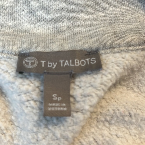 T by Talbots womens zip up grey sweatshirt size Sp - Picture 12 of 13
